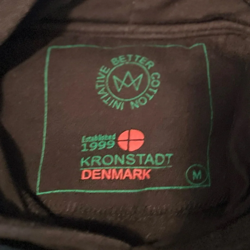 3/$19 Kronstadt Lars black Recycled cotton hoodie sweatshirt